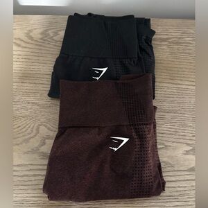 Gym shark vital seamless 2.0 leggings in great condition selling black and brown